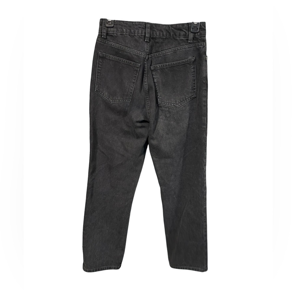 Reformation Cynthia High Rise Straight Jeans in Black - Picture 4 of 6